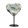 Mosagaat hart op standaard 11,3 x 13 x 1,8 cm | 282 gram Mosagaat hart op standaard 11,3 x 13 x 1,8 cm | 282 gram