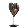 Mosagaat hart op standaard 12,1 x 14 x 1,3 cm | 331 gram Mosagaat hart op standaard 12,1 x 14 x 1,3 cm | 331 gram
