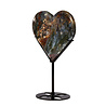 Mosagaat hart op standaard 12,1 x 14 x 1,3 cm | 331 gram Mosagaat hart op standaard 12,1 x 14 x 1,3 cm | 331 gram