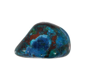Chrysocolla A-kwaliteit steen getrommeld | groot (L)