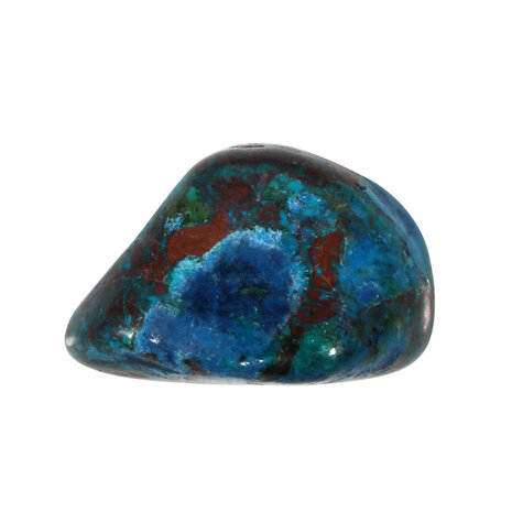Chrysocolla A-kwaliteit steen getrommeld | groot (L)