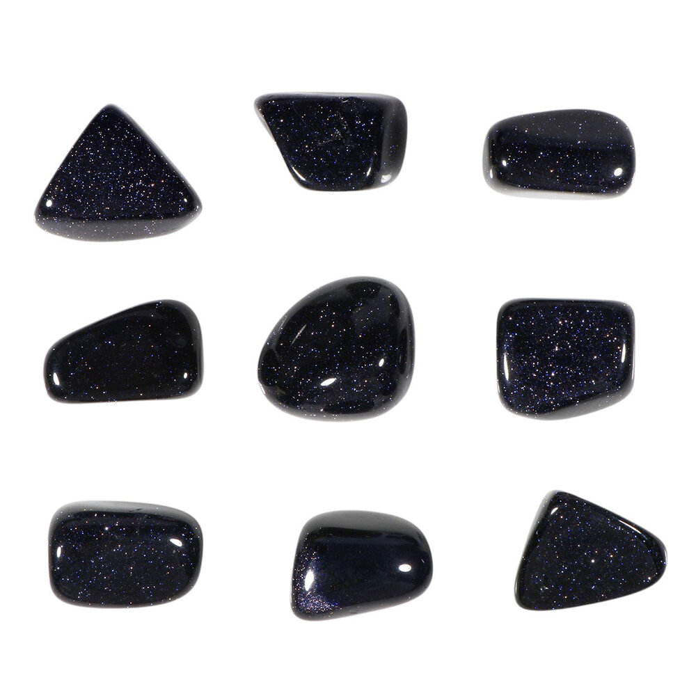 Goudsteen (blauw) steen getrommeld | middel (M) Goudsteen (blauw) steen getrommeld | middel (M)