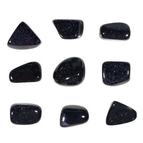 Goudsteen (blauw) steen getrommeld | middel (M) Goudsteen (blauw) steen getrommeld | middel (M)
