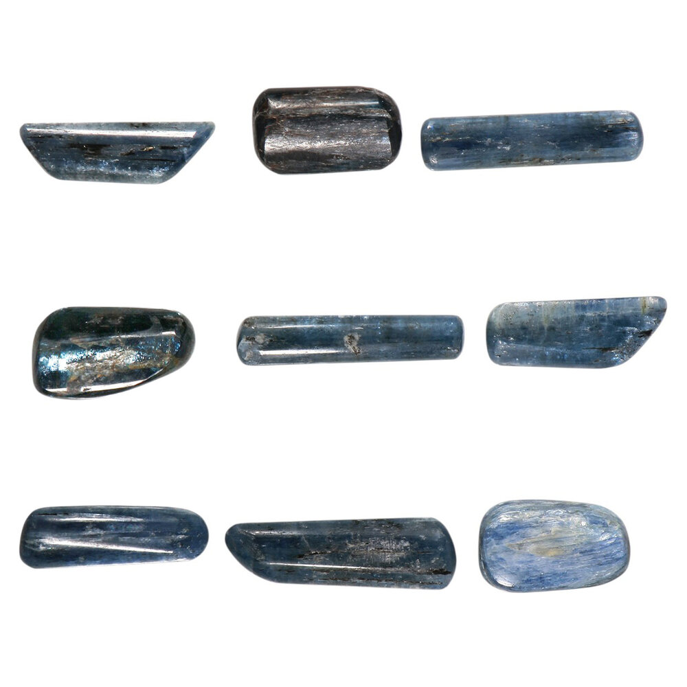 Kyaniet (blauw) steen getrommeld | groot (L)