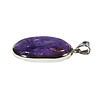 Zilveren hanger charoiet | ovaal 3,4 x 2,2 cm Zilveren hanger charoiet | ovaal 3,4 x 2,2 cm