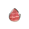 Zilveren ring rhodochrosiet maat 17 1/2 | druppel 2,2 x 1,7 cm Zilveren ring rhodochrosiet maat 17 1/2 | druppel 2,2 x 1,7 cm