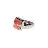 Zilveren ring rhodochrosiet maat 16 1/2 | vierkant 1,1 x 1,1 cm Zilveren ring rhodochrosiet maat 16 1/2 | vierkant 1,1 x 1,1 cm