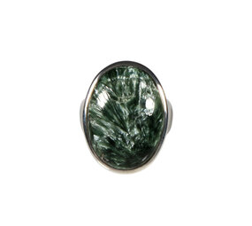 Zilveren ring serafiniet maat 18 | ovaal 2,2 x 1,7 cm Zilveren ring serafiniet maat 18 | ovaal 2,2 x 1,7 cm