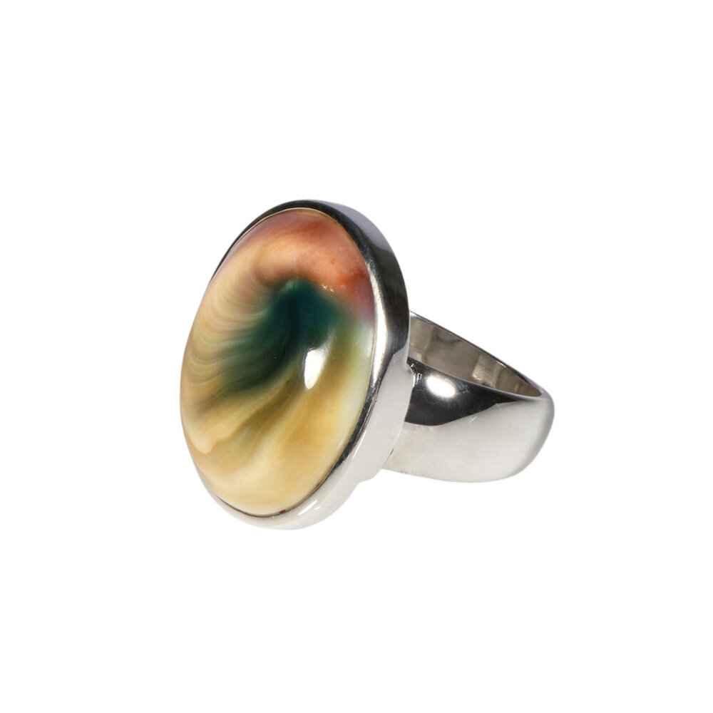 Zilveren ring Shiva oog maat 18 | ovaal 2,1 x 1,9 cm Zilveren ring Shiva oog maat 18 | ovaal 2,1 x 1,9 cm