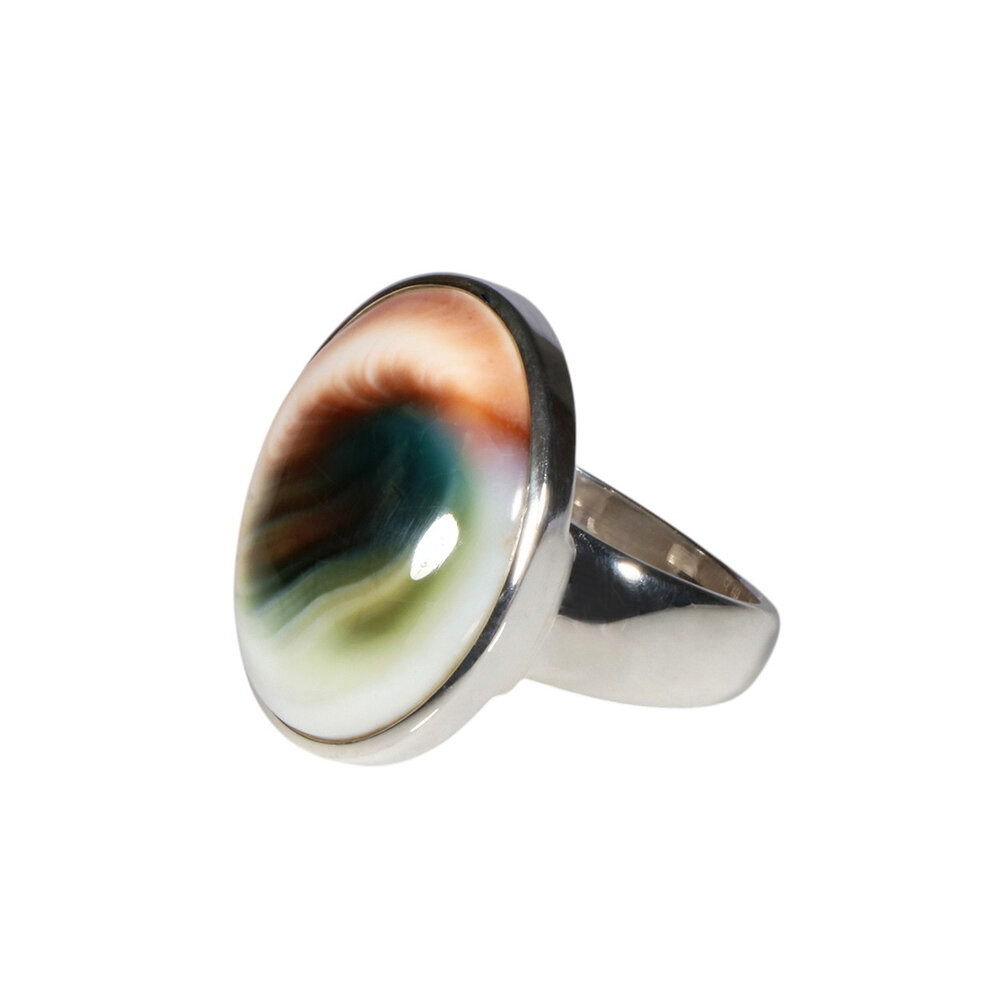 Zilveren ring Shiva oog maat 18 1/2 | ovaal 2,2 x 1,9 cm Zilveren ring Shiva oog maat 18 1/2 | ovaal 2,2 x 1,9 cm