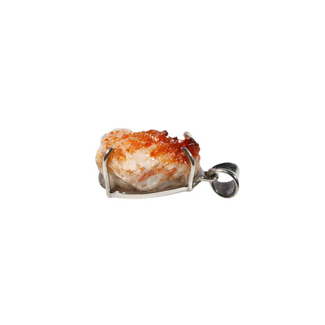 Zilveren hanger vanadiniet ruw ovaal gezet 1,8 x 1,7 cm Zilveren hanger vanadiniet ruw ovaal gezet 1,8 x 1,7 cm
