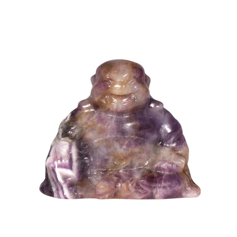 Amethist (chevron) boeddha 4,5 - 5 cm