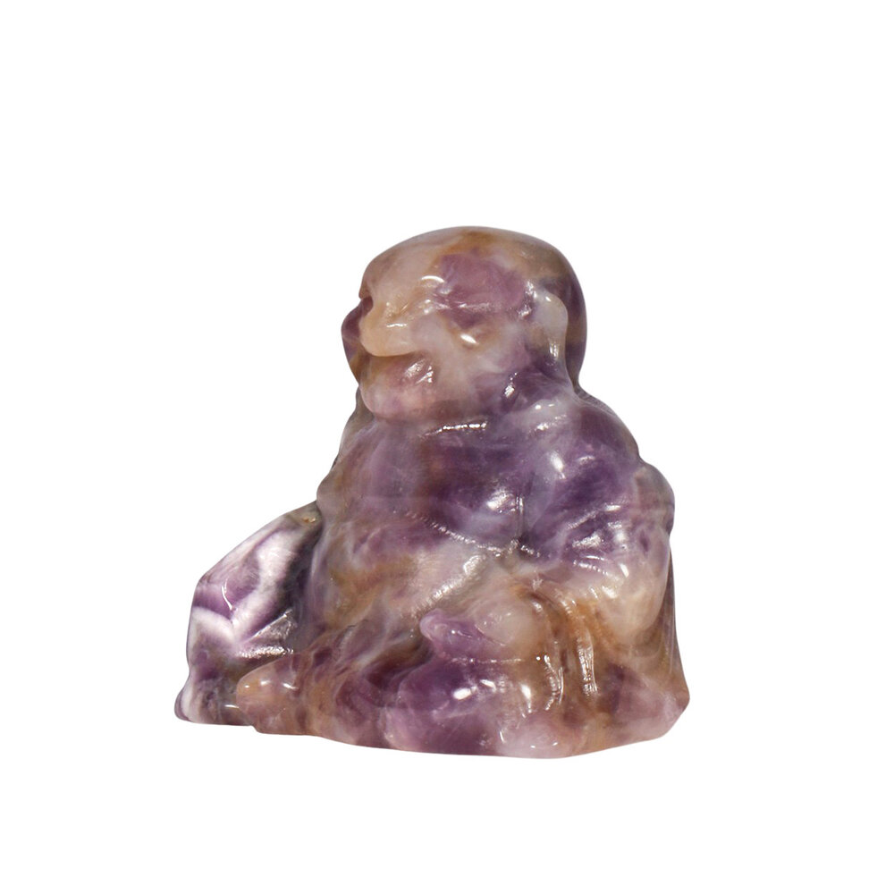 Amethist (chevron) boeddha 4,5 - 5 cm
