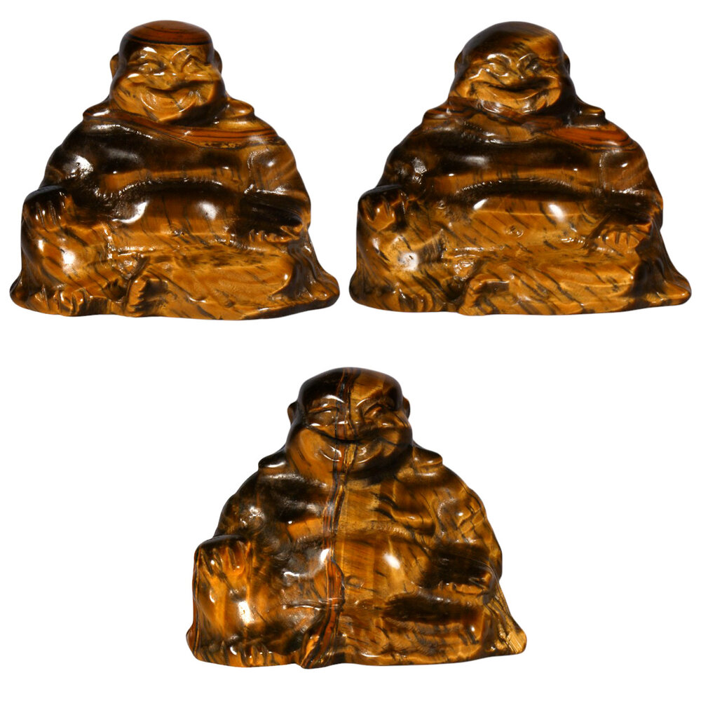 Tijgeroog boeddha 4,5 - 5 cm Tijgeroog boeddha 4,5 - 5 cm