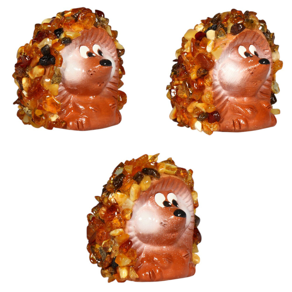 Barnsteen egel zittend