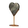 Labradoriet (paars) hart op goudkleurige standaard 11 x 12.2 x 1,8 cm | 490 gram Labradoriet (paars) hart op goudkleurige standaard 11 x 12.2 x 1,8 cm | 490 gram