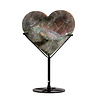 Labradoriet (paars) hart op zwarte standaard 10,2 x 11,2 x 1,4 cm | 318 gram Labradoriet (paars) hart op zwarte standaard 10,2 x 11,2 x 1,4 cm | 318 gram
