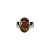 Zilveren ring ammoniet maat 17 | ovaal 1,4 x 1 cm Zilveren ring ammoniet maat 17 | ovaal 1,4 x 1 cm