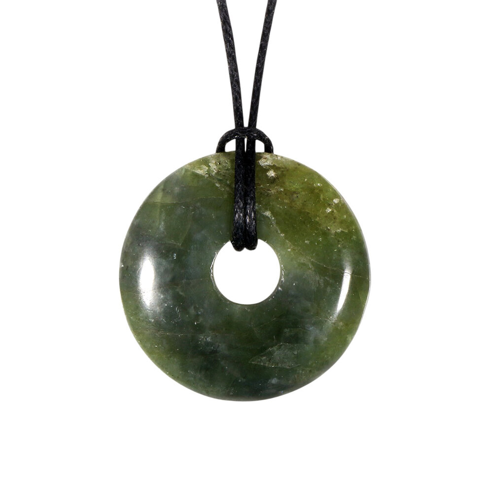 Peridoot hanger donut B-kwaliteit 3 cm