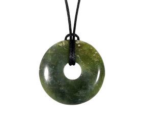 Peridoot hanger donut B-kwaliteit 3 cm