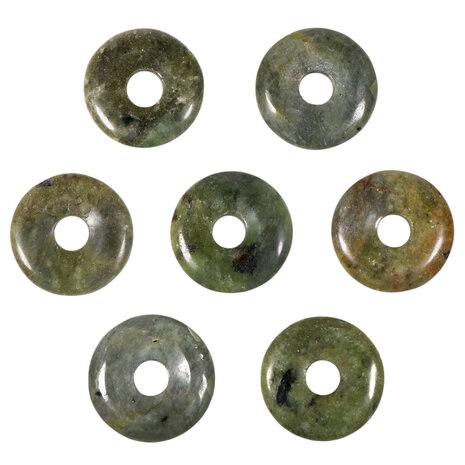 Peridoot hanger donut B-kwaliteit 3 cm
