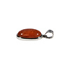 Zilveren hanger zonnesteen | ovaal 2,1 x 1,3 cm Zilveren hanger zonnesteen | ovaal 2,1 x 1,3 cm