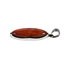 Zilveren hanger zonnesteen | markies 3,1 x 1,3 cm Zilveren hanger zonnesteen | markies 3,1 x 1,3 cm