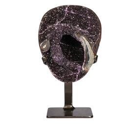 Amethist (galaxy) cluster A-kwaliteit op standaard 17,4 x 14 x 4,8 cm | 1,96 kg Amethist (galaxy) cluster A-kwaliteit op standaard 17,4 x 14 x 4,8 cm | 1,96 kg