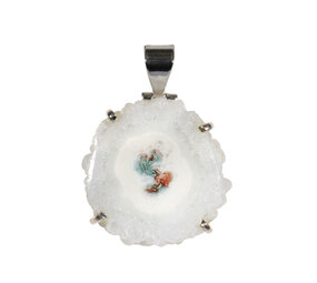 Zilveren hanger anandaliet | rond gezet 3 cm