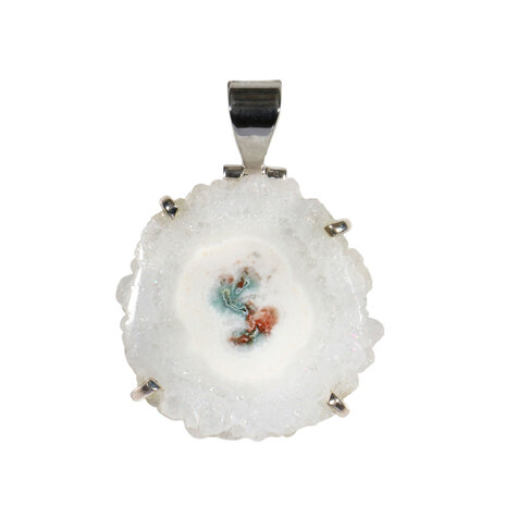 Zilveren hanger anandaliet | rond gezet 3 cm