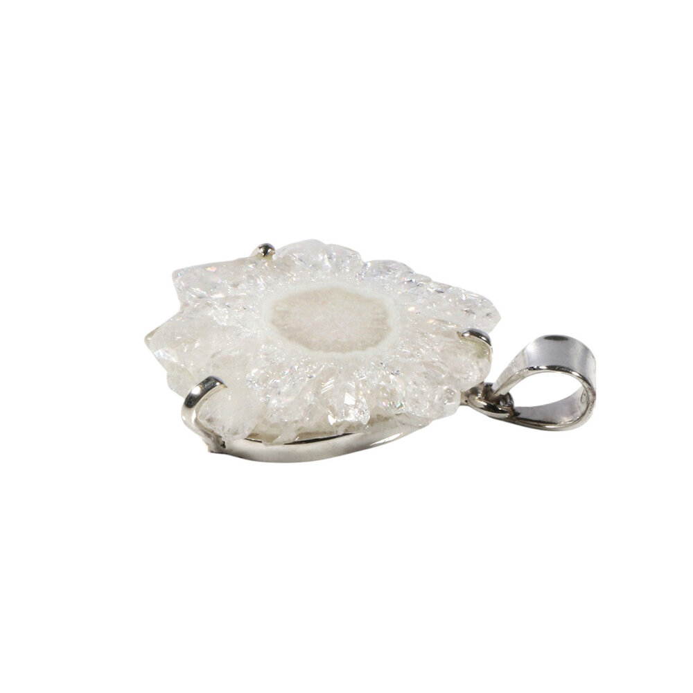Zilveren hanger anandaliet | rond gezet 2,9 cm Zilveren hanger anandaliet | rond gezet 2,9 cm