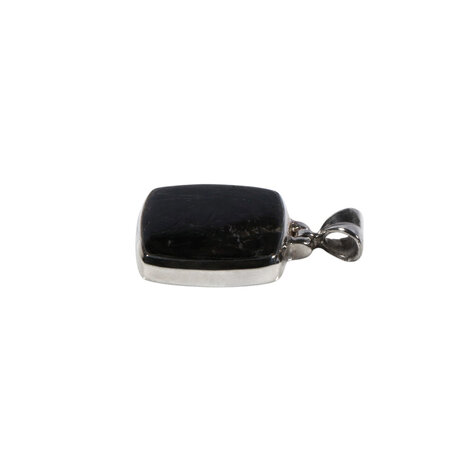 Zilveren hanger hyperstheen | rechthoek 1,8 x 1,6 cm Zilveren hanger hyperstheen | rechthoek 1,8 x 1,6 cm