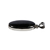 Zilveren hanger hyperstheen | ovaal 3 x 1,9 cm Zilveren hanger hyperstheen | ovaal 3 x 1,9 cm