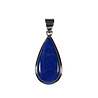 Zilveren hanger lapis lazuli | druppel 2,9 x 1,5 cm Zilveren hanger lapis lazuli | druppel 2,9 x 1,5 cm
