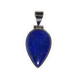 Zilveren hanger lapis lazuli | druppel 2,6 x 1,7 cm Zilveren hanger lapis lazuli | druppel 2,6 x 1,7 cm