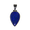 Zilveren hanger lapis lazuli | druppel 2,6 x 1,7 cm