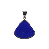 Zilveren hanger lapis lazuli | driehoek 2,3 x 2,4 cm Zilveren hanger lapis lazuli | driehoek 2,3 x 2,4 cm