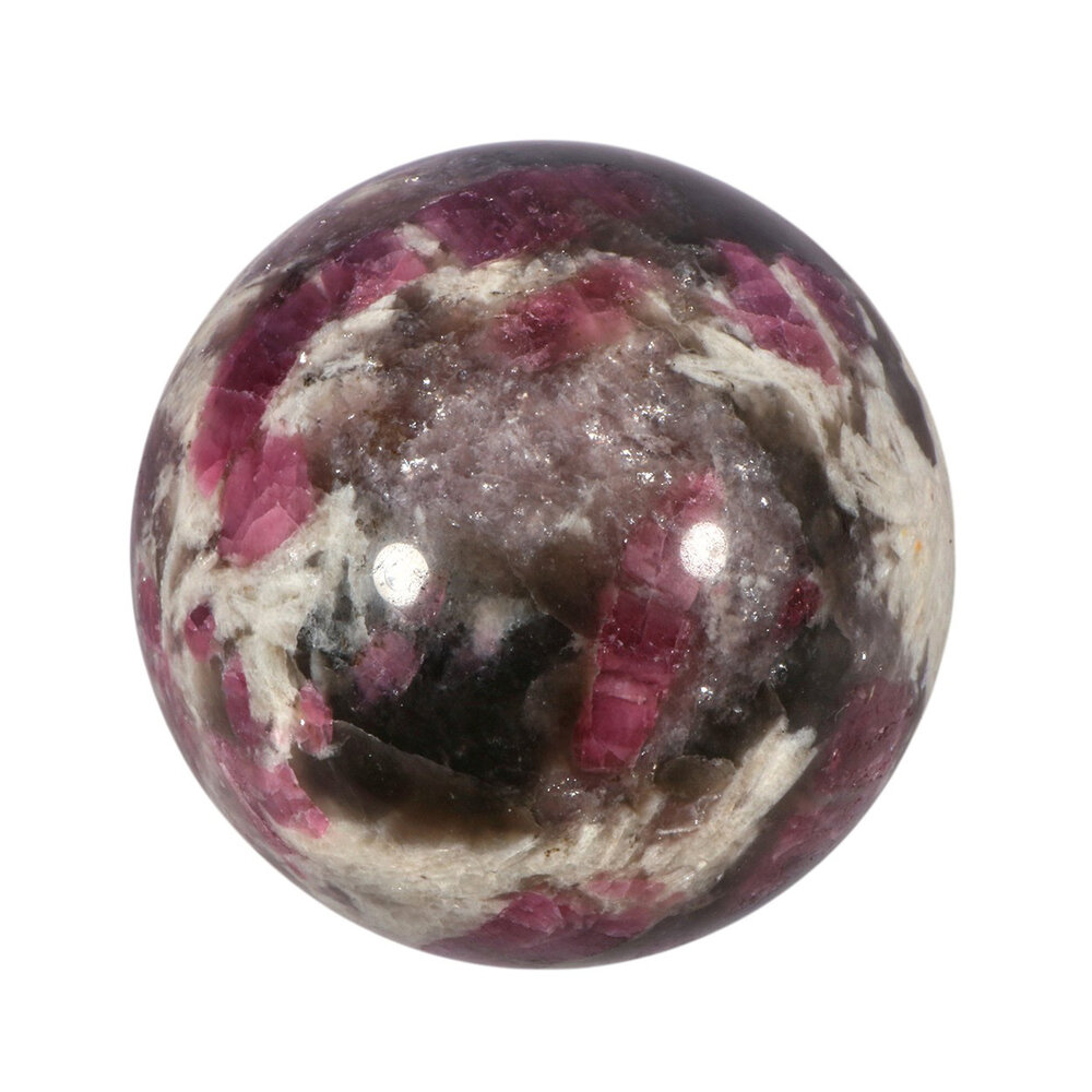 Lepidoliet met roze toermalijn (unicorn stone) bol 65 mm | 402 gram Lepidoliet met roze toermalijn (unicorn stone) bol 65 mm | 402 gram