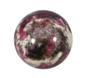 Lepidoliet met roze toermalijn (unicorn stone) bol 65 mm | 402 gram Lepidoliet met roze toermalijn (unicorn stone) bol 65 mm | 402 gram
