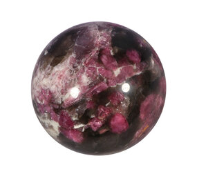 Lepidoliet met roze toermalijn (unicorn stone) bol 69 mm | 488 gram Lepidoliet met roze toermalijn (unicorn stone) bol 69 mm | 488 gram