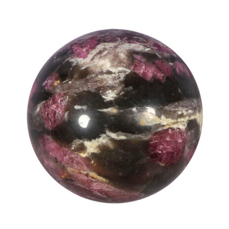 Lepidoliet met roze toermalijn (unicorn stone) bol 69 mm | 488 gram Lepidoliet met roze toermalijn (unicorn stone) bol 69 mm | 488 gram