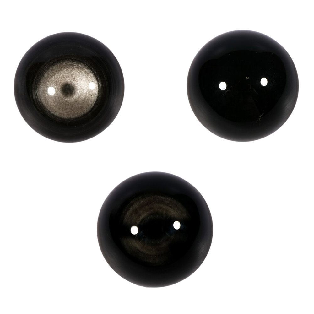 Obsidiaan (zilver) bol 58 mm
