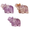 Amethist (licht) olifant beeldje Amethist (licht) olifant beeldje