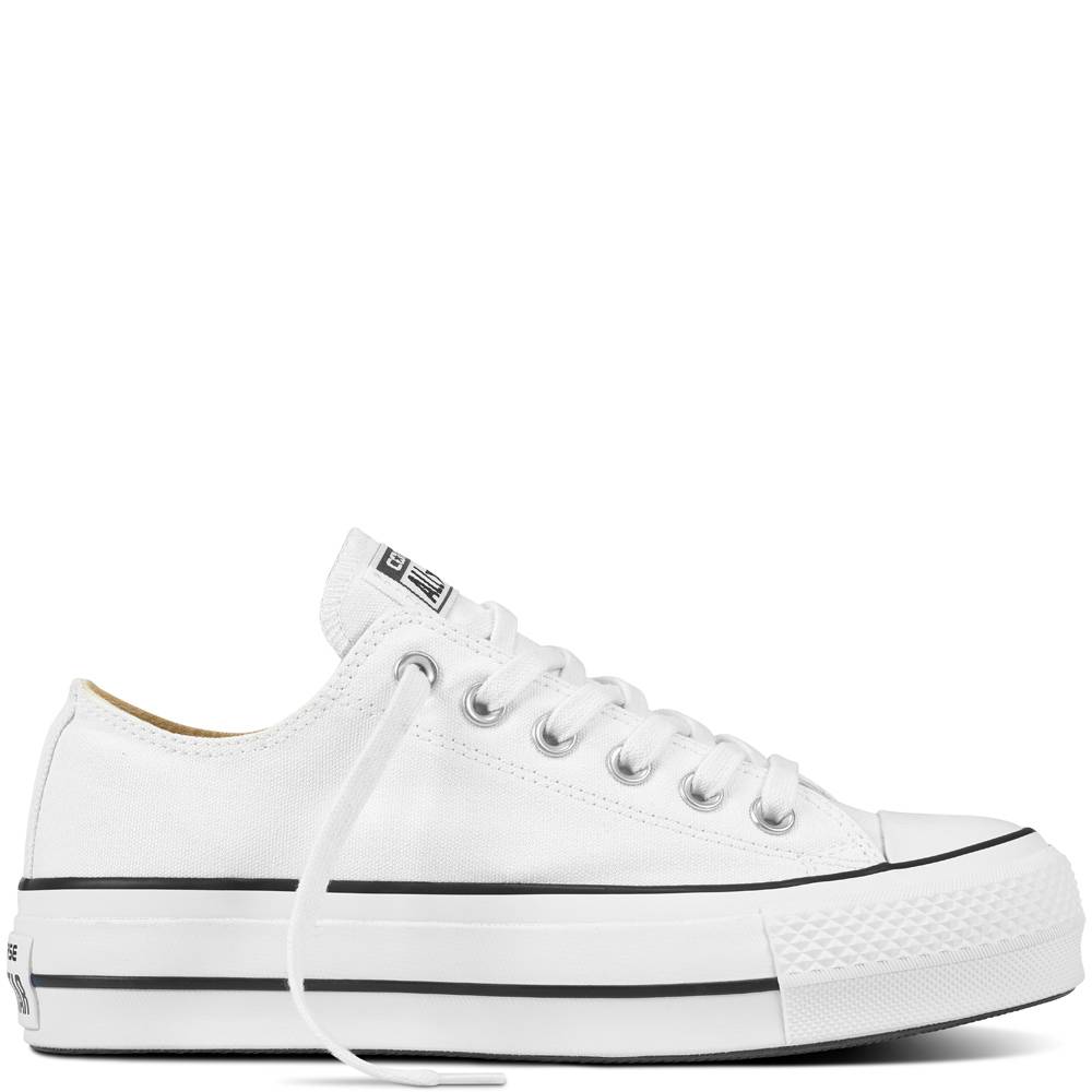 Converse Chuck Taylor All Star Lift Ox Lage sneakers - Dames - Wit - Maat 36,5