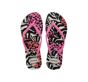 Bowling Edelsteen Gedwongen Havaianas Slim Animals Kids - Teenslippers - Roze - Kicksshop