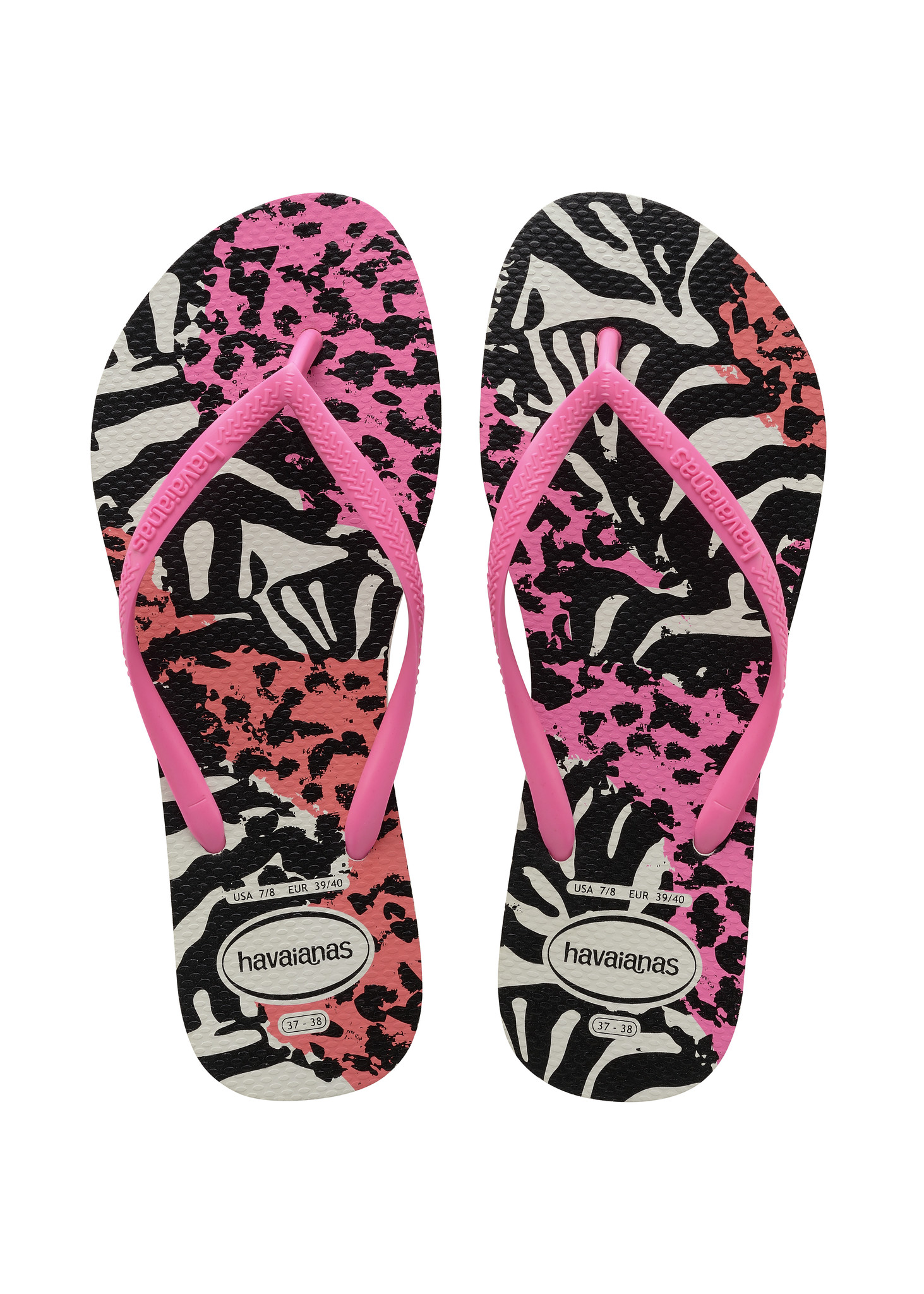 Bowling Edelsteen Gedwongen Havaianas Slim Animals Kids - Teenslippers - Roze - Kicksshop