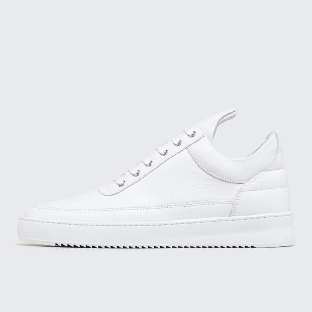 Filling Pieces Low Top Ripple Nappa All White