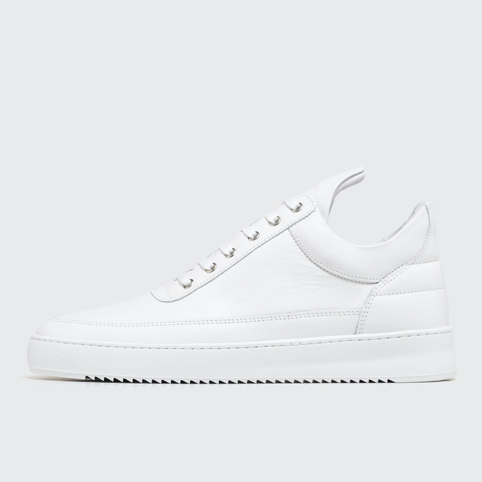 Filling Pieces Low Top Ripple Nappa All White - Heren Sneakers - Maat 46