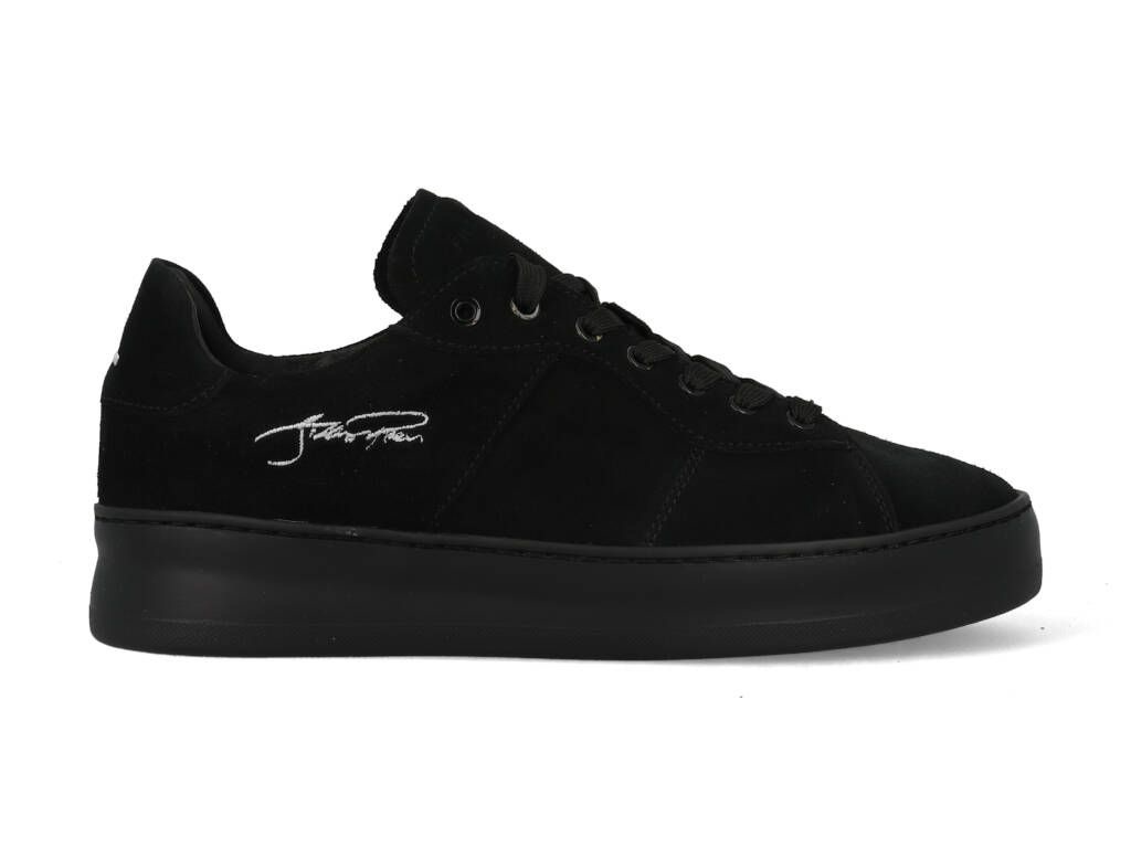 Filling Pieces Low Plain Court Suede Black - Heren Sneaker - Maat 40