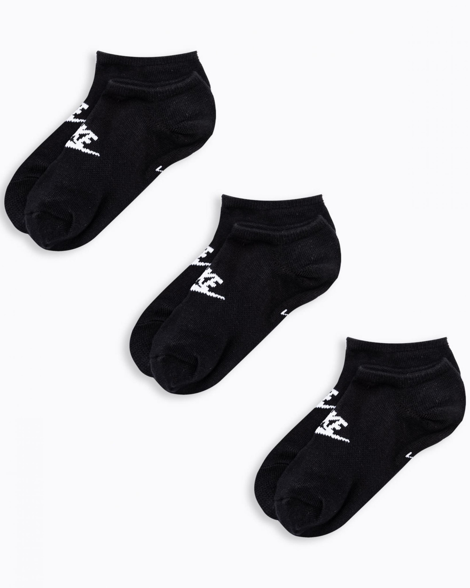 Nike Everyday Essential No Show 3PPK Socks SK0111-010, Unisex, Zwart, Sokken, maat: 38-42
